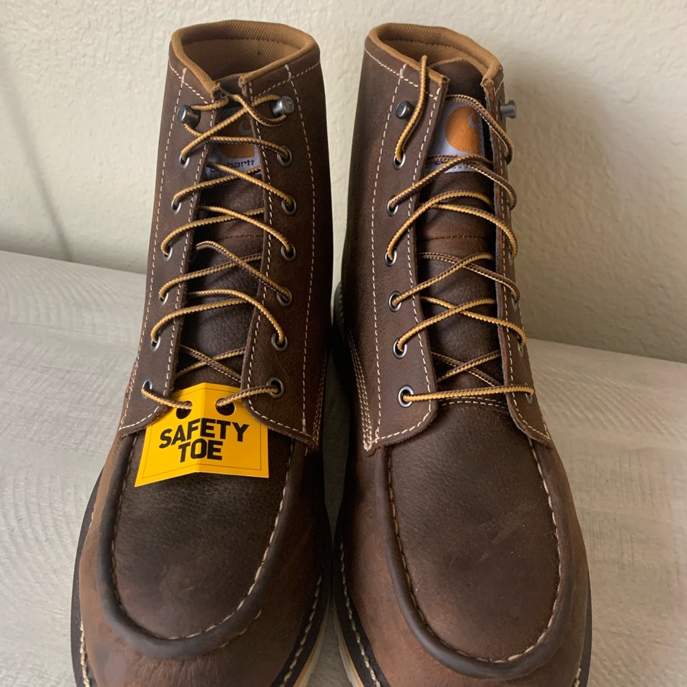BRAND NEW, NEVER WORN Carhartt Steel Toe Waterproof Wedge Boots